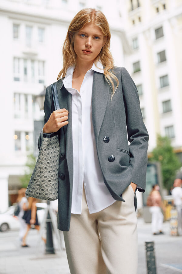 Pedro del Hierro Pantal&oacute;n jogger de punto tacto suave Marr&oacute;n