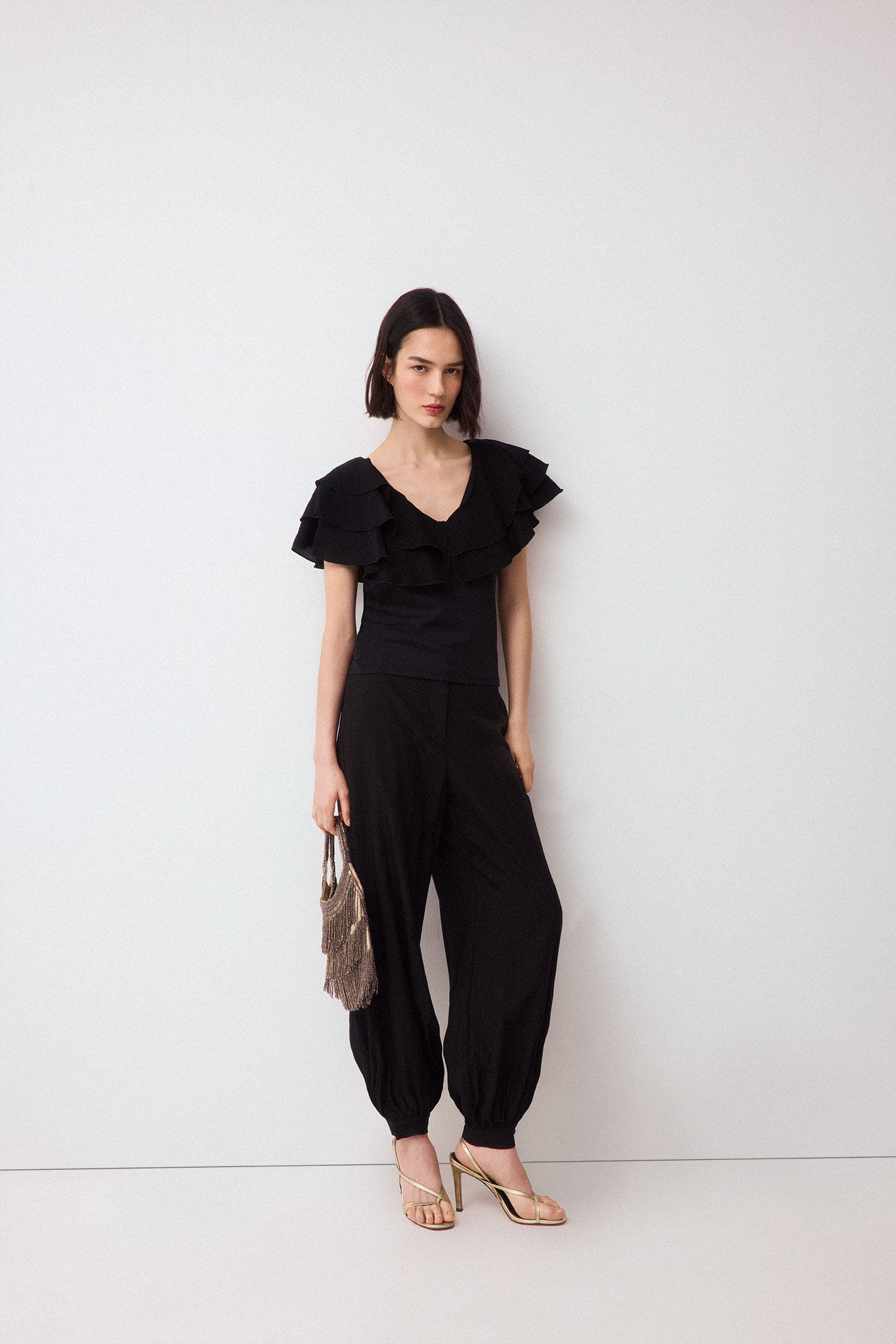 Pedro del Hierro T-shirt com folhos
