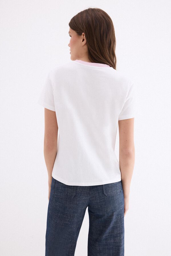 Pedro del Hierro Contrast T-shirt pedro del hierro Pink