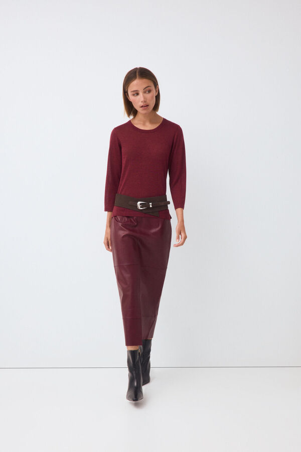 Pedro del Hierro Chocolate wide belt Brown