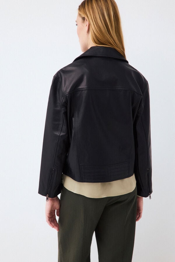 Pedro del Hierro Napa biker jacket Black