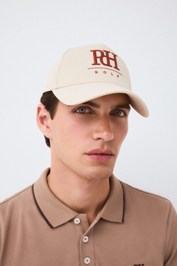 Pedro del Hierro Bon&eacute; de golfe com pala Beige