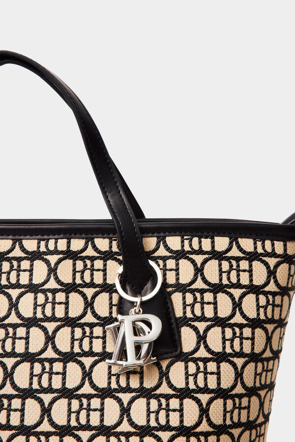 Pedro del Hierro Mala tote bag com logo Beige
