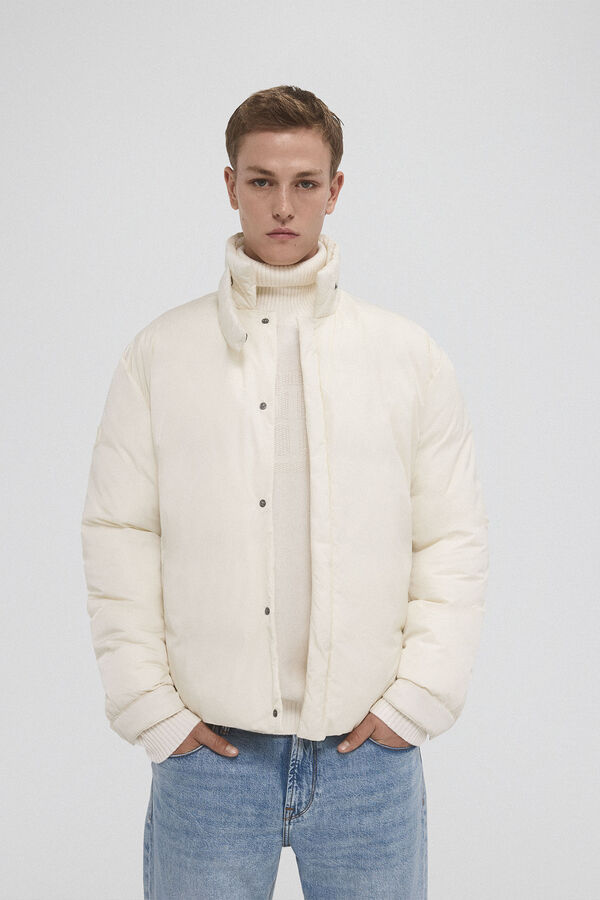 Pedro del Hierro Puffer jacket Ecru