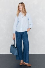 Pedro del Hierro Wide leg jeans Blue