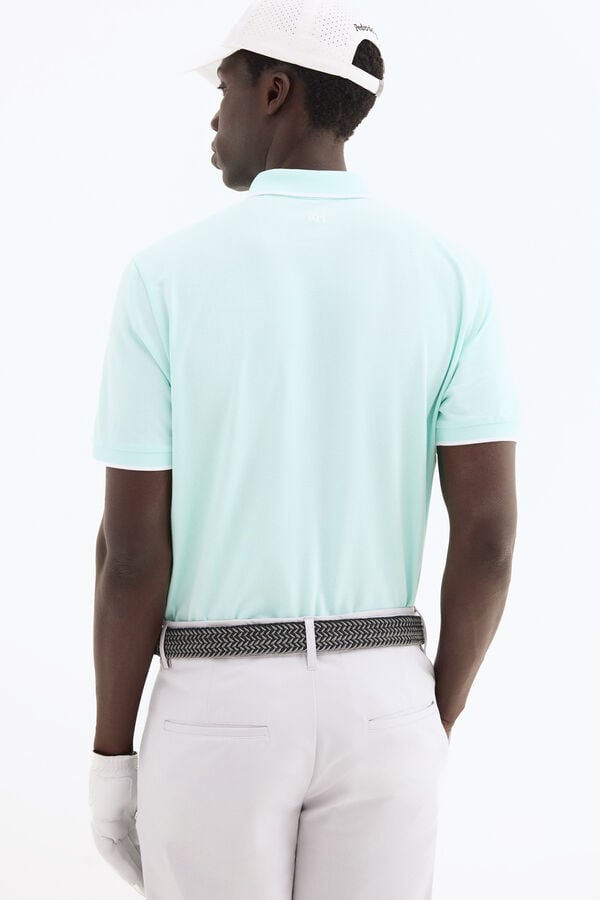 Pedro del Hierro Plain golf polo shirt Turquoise