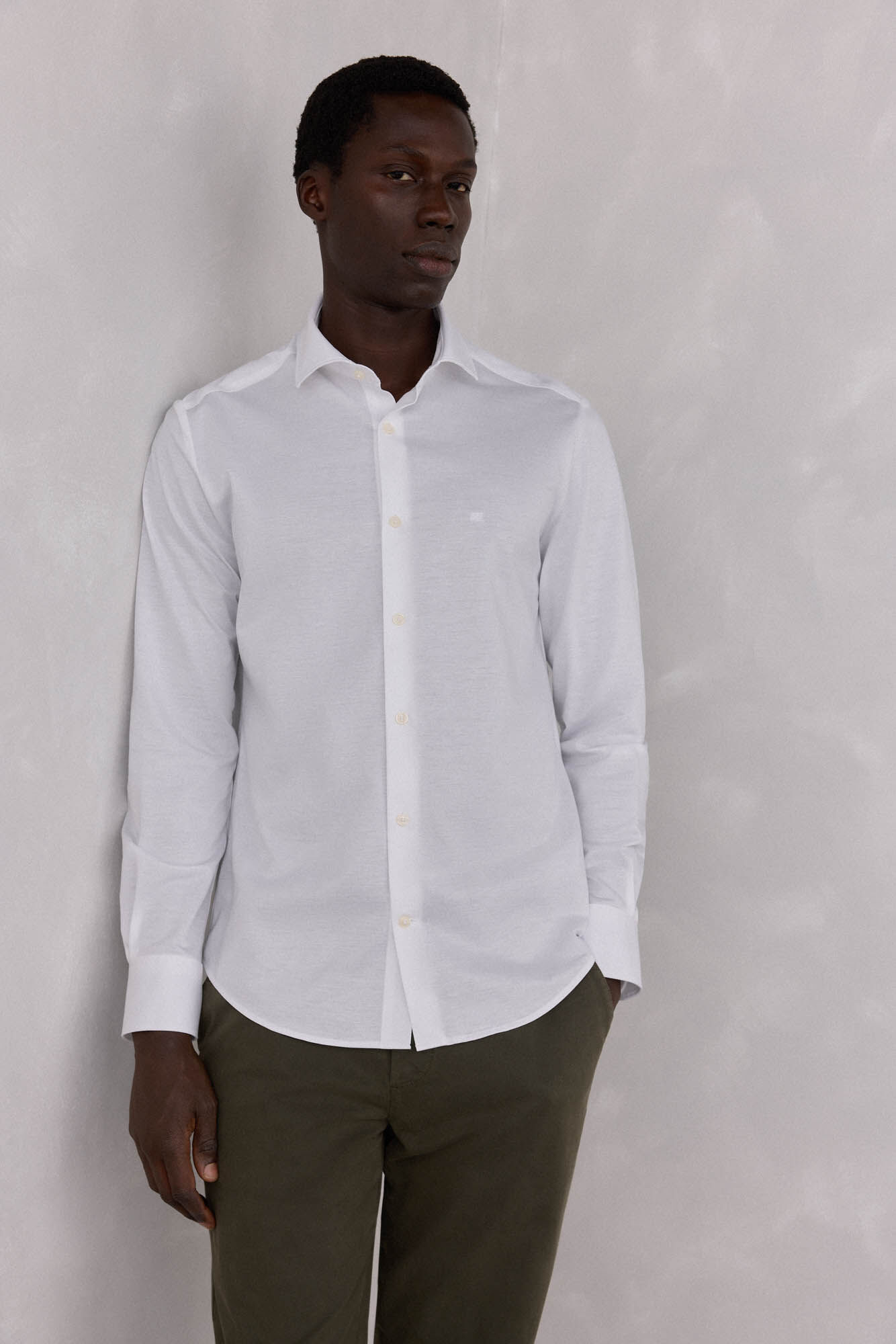 Pedro del Hierro Camisa de malha malha