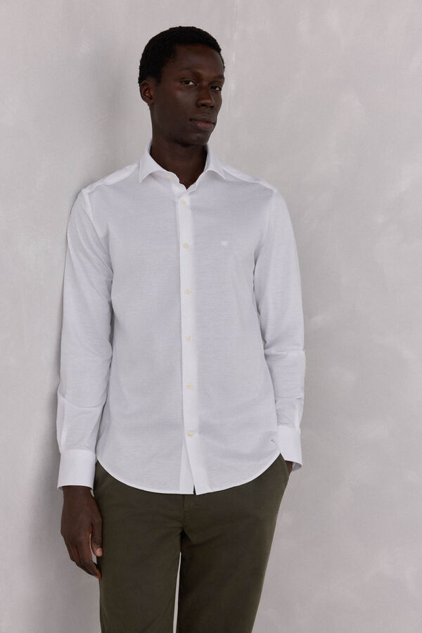 Pedro del Hierro jersey-knit knit shirt White