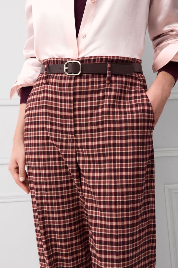 TFP by Tamara Falc&oacute; Plaid straight trousers Several