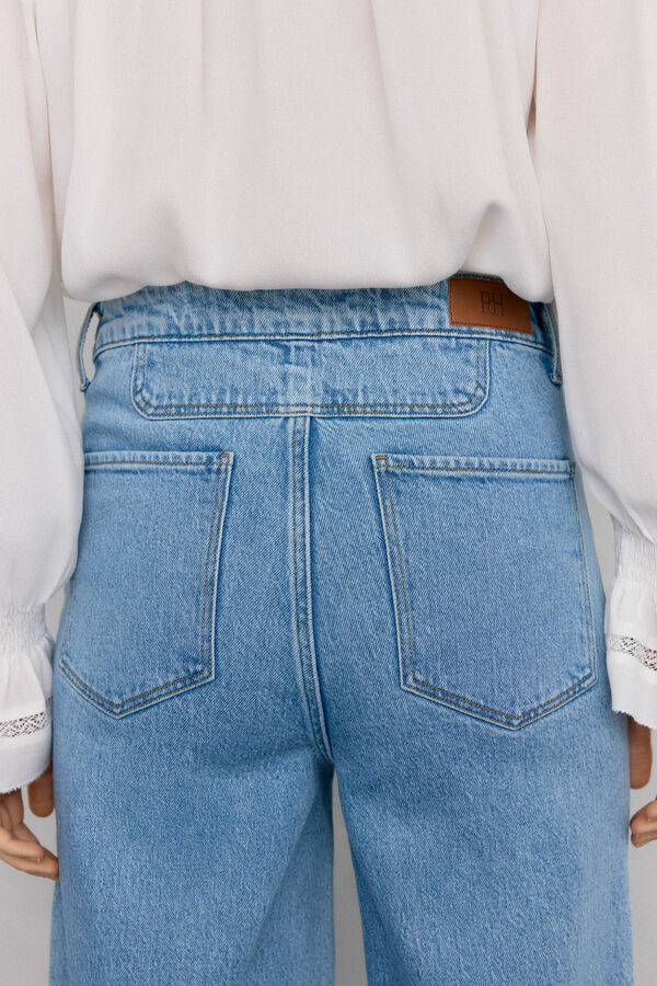 Pedro del Hierro Wide flare jeans Blue