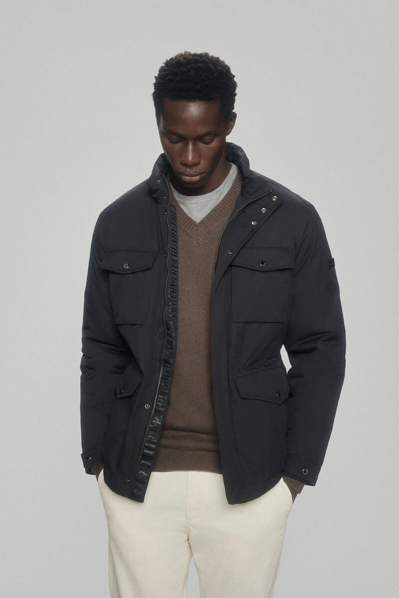Pedro del Hierro Jacket with removable lining Black