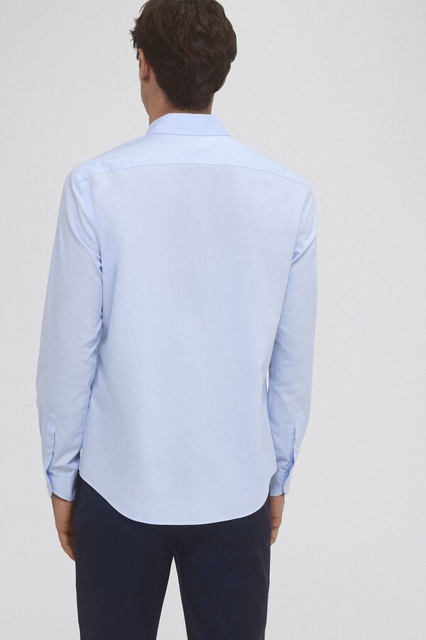 Pedro del Hierro Camisa estructura wrinkle free Azul