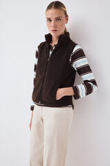 Pedro del Hierro Faux shearling gilet Brown