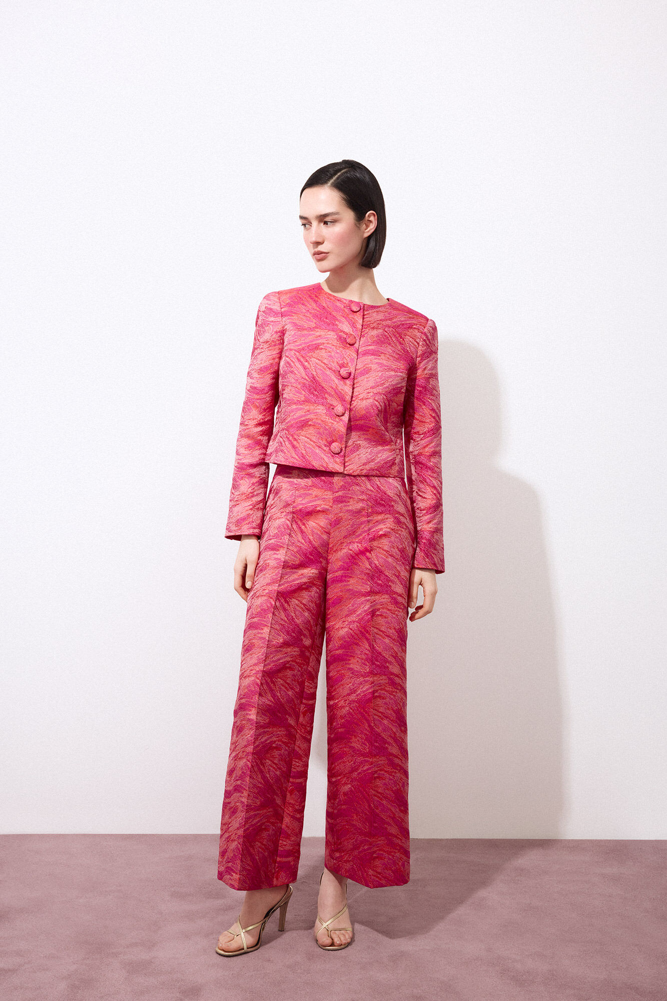 Pedro del Hierro Patterned suit trousers