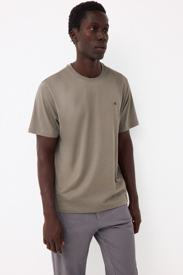 Pedro del Hierro Basic T-shirt Green