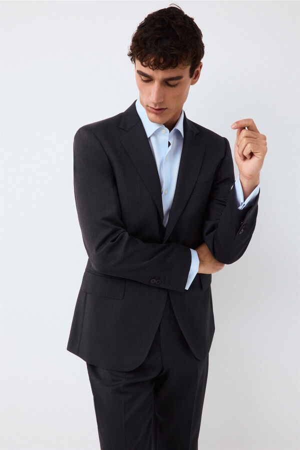 Pedro del Hierro Blazer de fato coordenado tailored b&aacute;sico Cizento