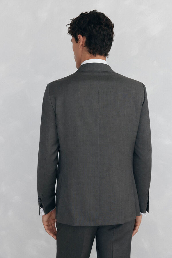 Pedro del Hierro Slim fit tan blazer Beige