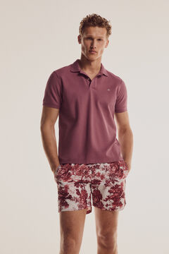 Pedro del Hierro Floral print swimming shorts Red