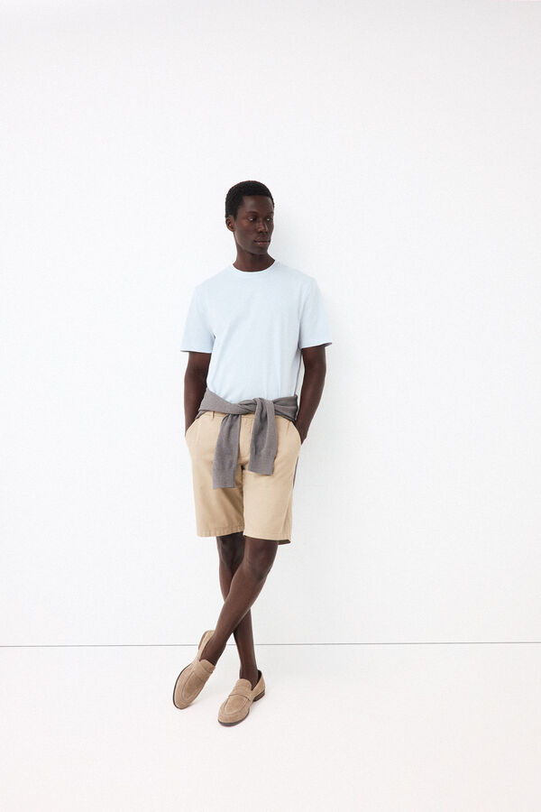 Pedro del Hierro Small logo T-shirt Blue