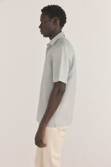 Pedro del Hierro Short sleeve fabric linen shirt Green