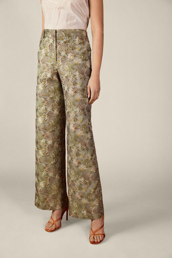 TFP by Tamara Falc&oacute; Jacquard trousers Green