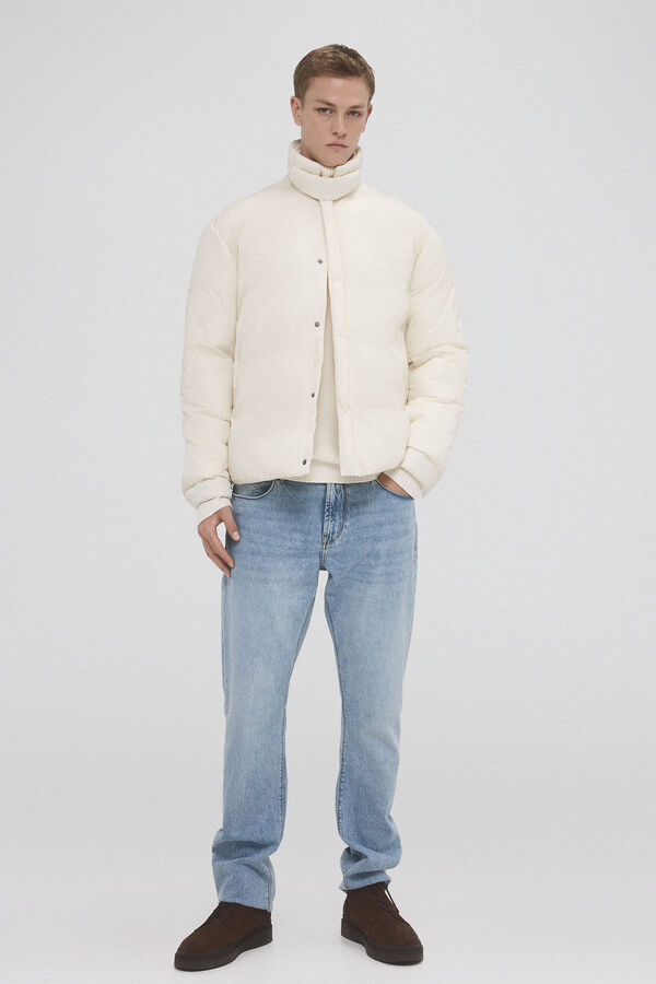 Pedro del Hierro Puffer jacket Ecru
