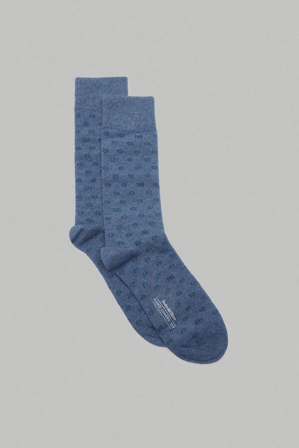 Pedro del Hierro Logo sports socks Blue
