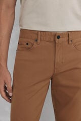 Pedro del Hierro Coloured slim fit 5-pocket trousers. Grey