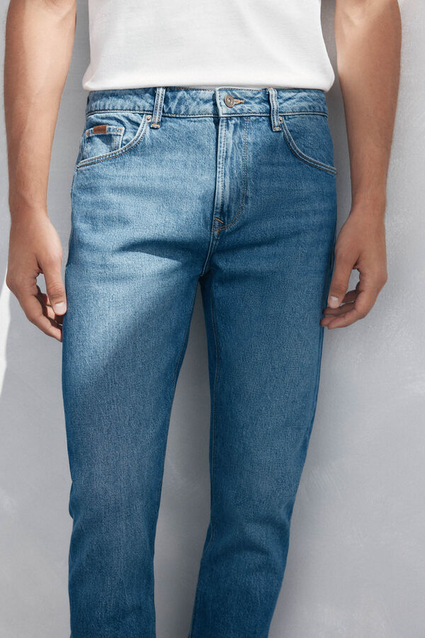 Pedro del Hierro Pantalón vaquero slim fit Azul