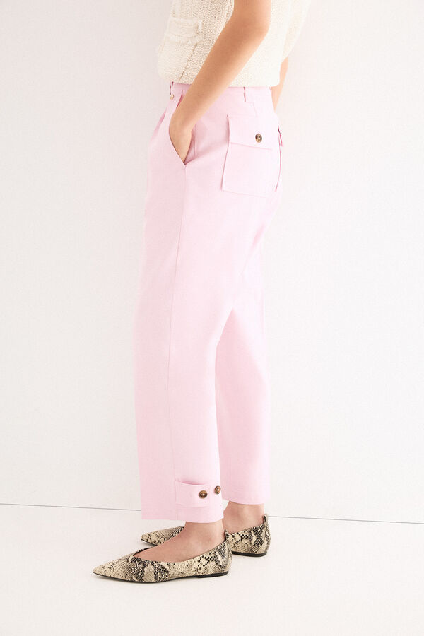 Pedro del Hierro Pleated trousers Pink