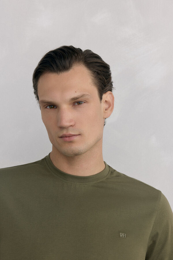 Pedro del Hierro Basic T-shirt Green