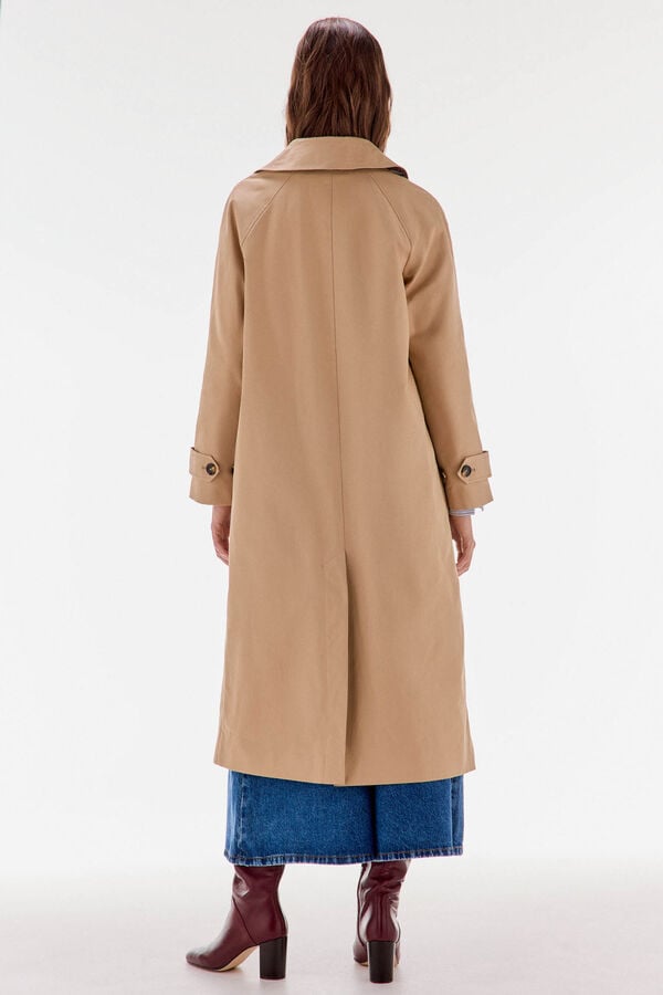 TFP by Tamara Falcó Long hooded parka Beige