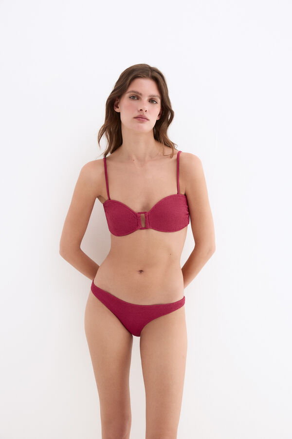 Pedro del Hierro Bikini tejido textura Rosa