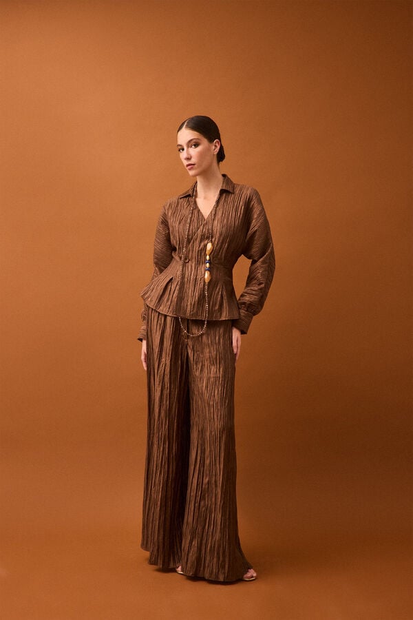 Pedro del Hierro Draped top Brown