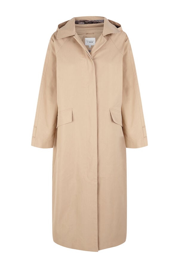 TFP by Tamara Falcó Parka larga capucha Beige