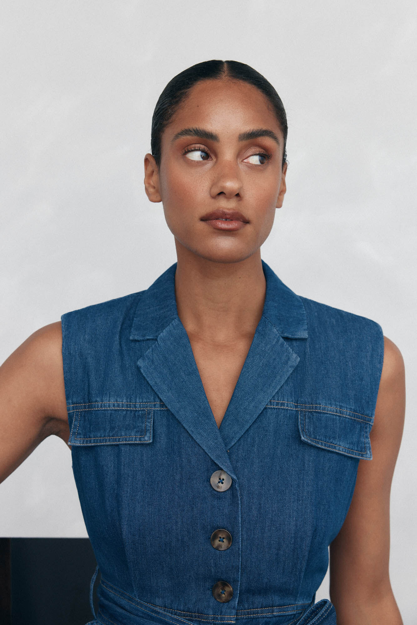 Pedro del Hierro Straight leg jumpsuit with pocket detail