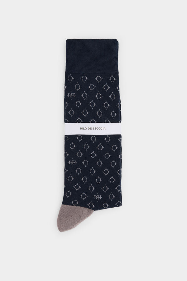 Pedro del Hierro Logo sport sock Blue