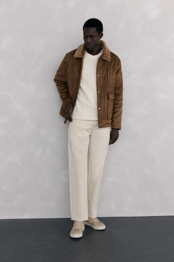 Pedro del Hierro Cotton and cashmere sweater Ecru