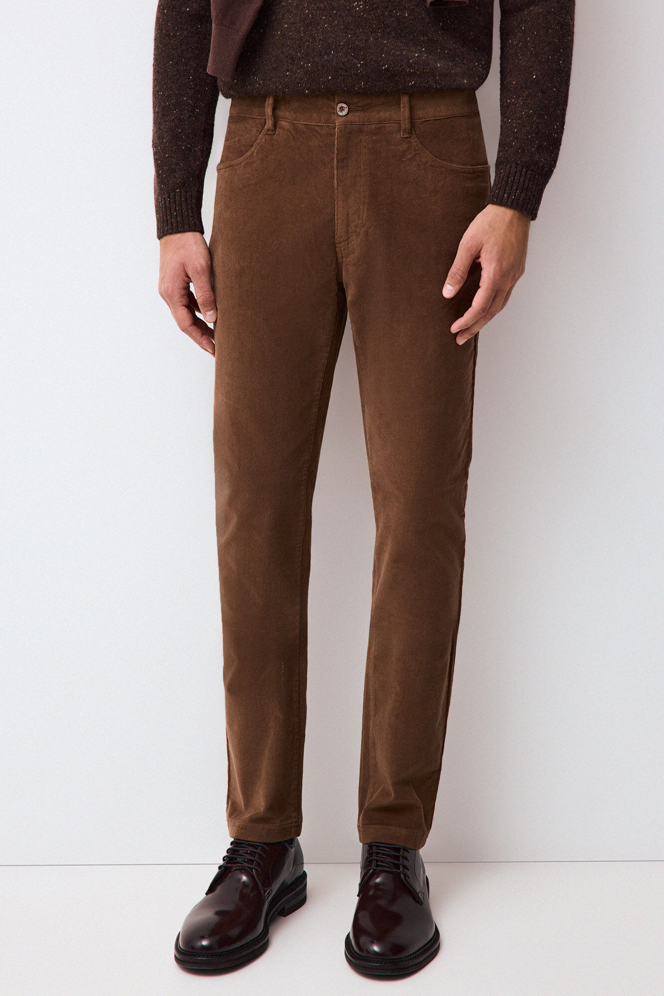 Pedro del Hierro Corduroy slim fit 5-pocket trousers