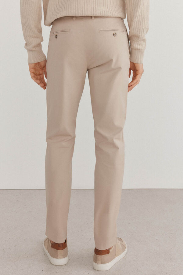 Pedro del Hierro Premium Flex Slim Fit Lightweight chinos Pants Beige