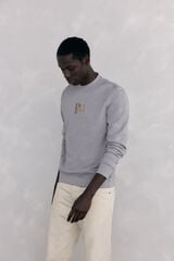 Pedro del Hierro Sweatshirt logo crew neck Grey
