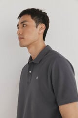 Pedro del Hierro Basic piqué polo shirt Grey