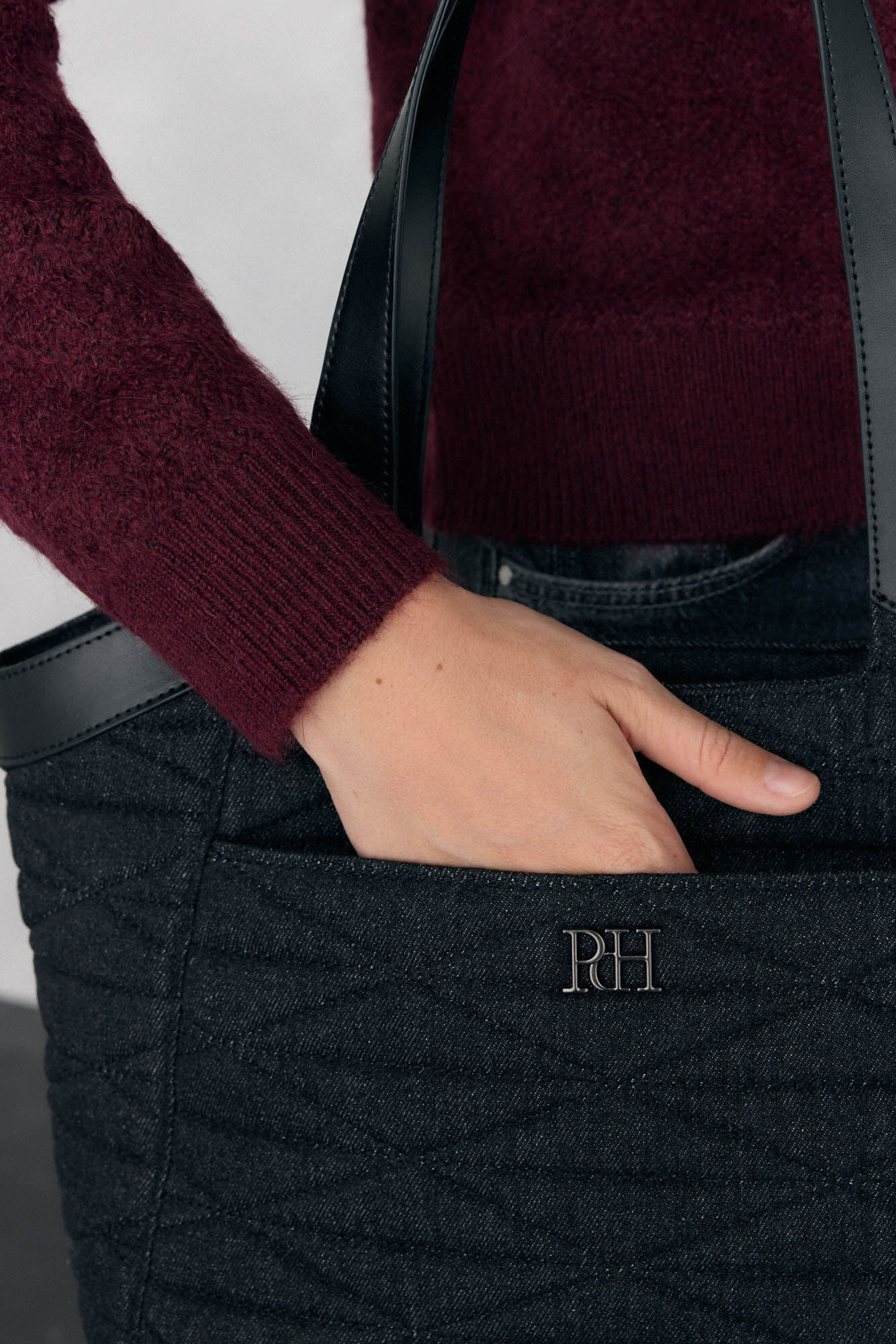 Pedro del Hierro Quilted shopper bag