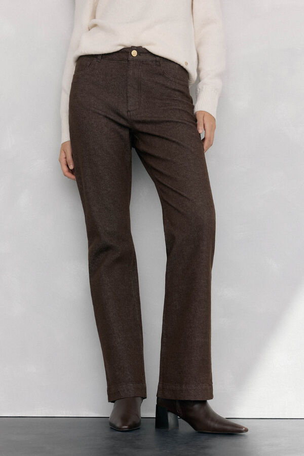 Pedro del Hierro Jeans stove pipe basic Brown