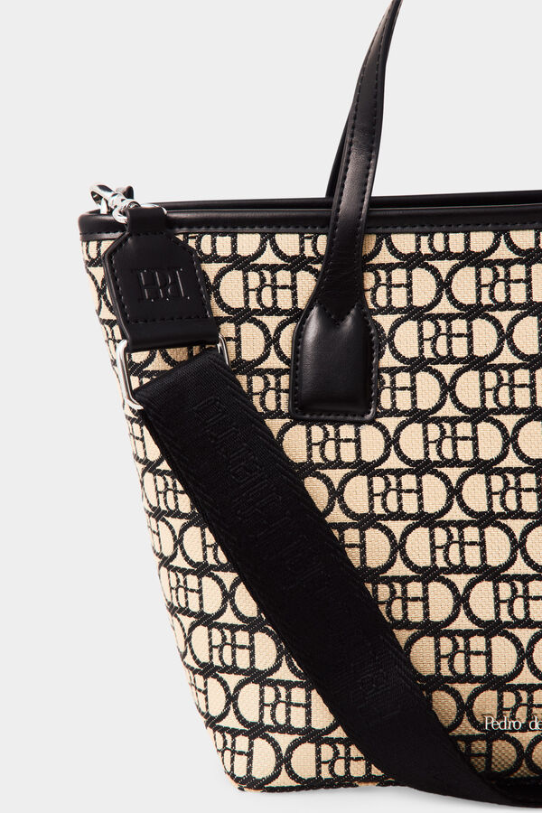 Pedro del Hierro Mala tote bag com logo Beige
