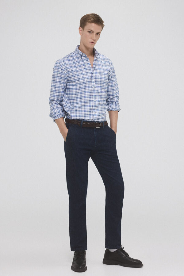 Pedro del Hierro Camisa iconic oxford liso Azul