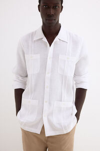 Pedro del Hierro Linen Guayabera shirt