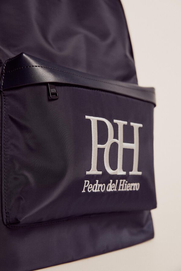 Pedro del Hierro Front pocket backpack Blue