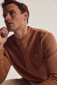 Pedro del Hierro Washed-look sweatshirt Orange