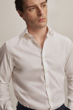 Pedro del Hierro Tailored fit non-iron plain dress shirt White